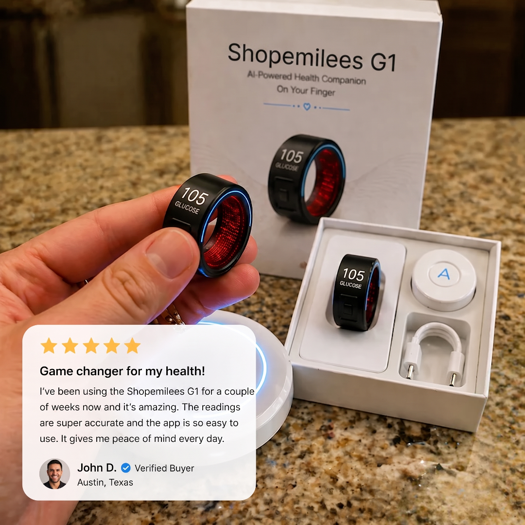 2026 Shopemilees™ G1 Smart Ring | All-in-One Health & Wellness Tracking