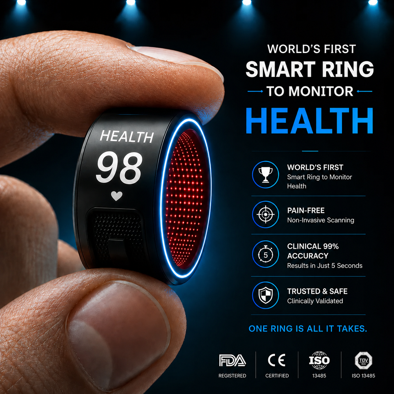 2026 Shopemilees™ G1 Smart Ring | All-in-One Health & Wellness Tracking