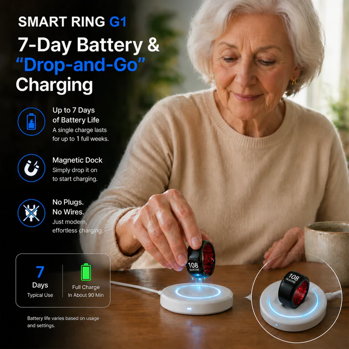 2026 Shopemilees™ G1 Smart Ring | All-in-One Health & Wellness Tracking